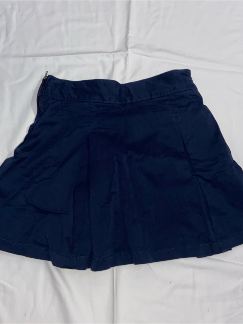 Navy Blue Pleated Girls Navy Skirt Size 12